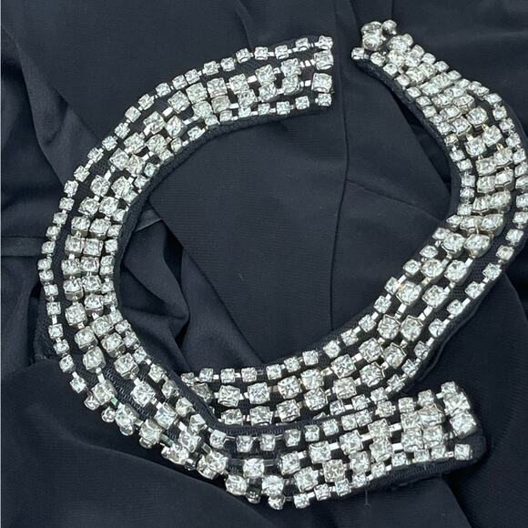 New ~ MAC DUGGAL ~ High Slit Halter Gown W/Rhinestone Accents IEENA STUNNING - Picture 5 of 10